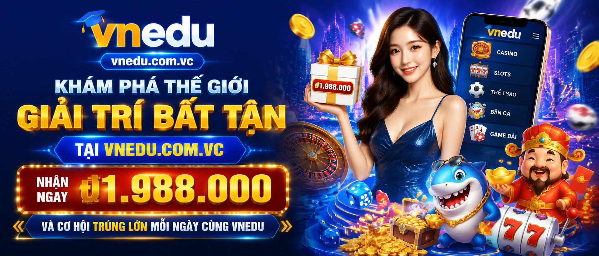 Khu slot game nhiều chủ đề
